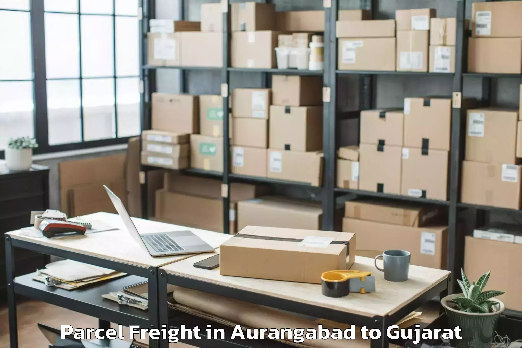 Aurangabad to Rajula Parcel Freight Booking